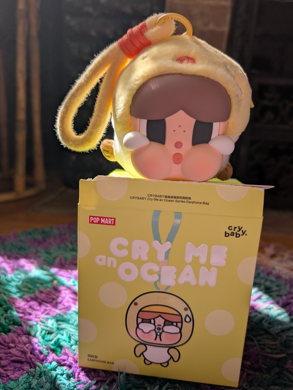 Pop Mart Cry Baby Cry Me An Ocean Puffer Fish earphone bag